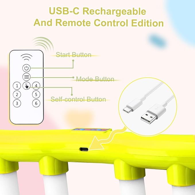 OCES Reflex Stick Game, Reflex Light-Up Sticks Reaction Training Hand Speed Challenge Game, Upgrade Hand Eye Coordination Training Toy Remote Control 3 Adjustable Speed (Light-Up Yellow)