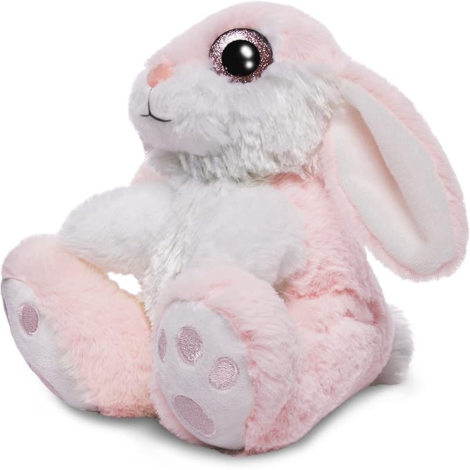 HO-EF Bunny Rabbit Easter Stuffed Animal, 8.5" Plush Bunny with Floppy Ears, Machine Washable& Softness, Rabbit Plush Toys for Girls Boys Kids Babies Great Easter Birthday Gifts Decorations, Pink