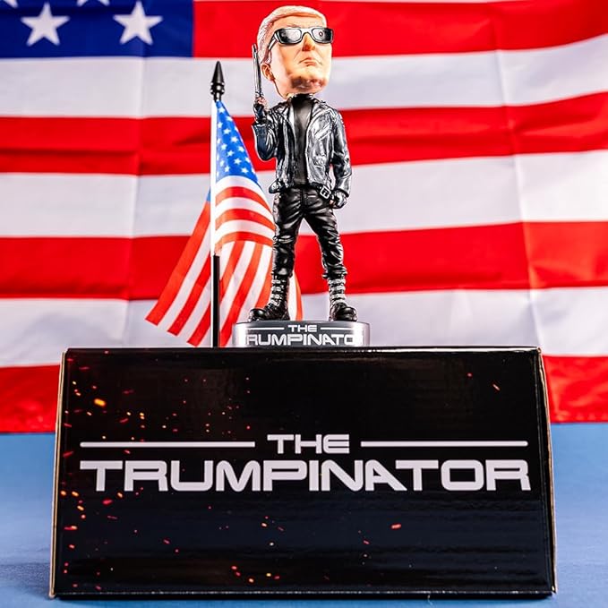 Proud Patriots | The Trumpinator Bobblehead The #1 Patriotic & President Gift 2026 Birthday for Conservatives or Gag Gift for Liberals