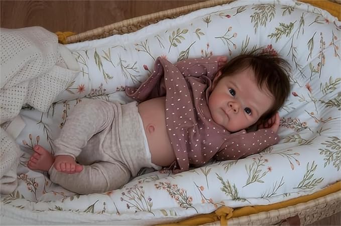 Anano Reborn Baby Dolls Silicone Full Body-18 in Realistic Baby Doll Girl, Full Silicone Babys Doll Lifelike, Anatomically Correct Babys Girl, Real Life Reborn Dolls with Accessories