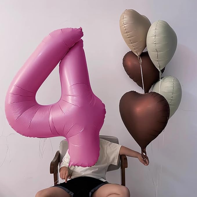 40 Inch Pink Number 14 Digital Balloon,Jumbo Mylar Foil Helium Balloon for 14 Balloons for Birthday Party,Wedding Anniversary Party Decorations