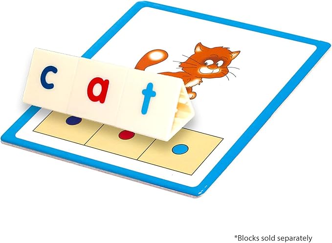 Junior Learning: CVC Word Builders, 48 CVC Activity Cards, Phonemic Awareness, Helps Children to Recognize and Understand Basic Sounds in Words, Self Checking Feature, For Ages 4 and up