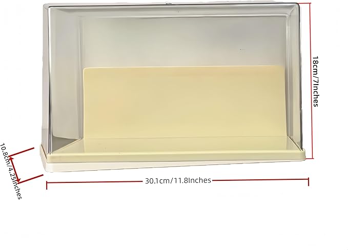 Clear Display Cases Compatible with Labubu 6.7inch Doll, Plastic Stackable Collectibles Showcase , Dust-Proof Storage Box with Lid for Model Car Stand, Small Doll, Mini Toy(Doll Not Included) (One)