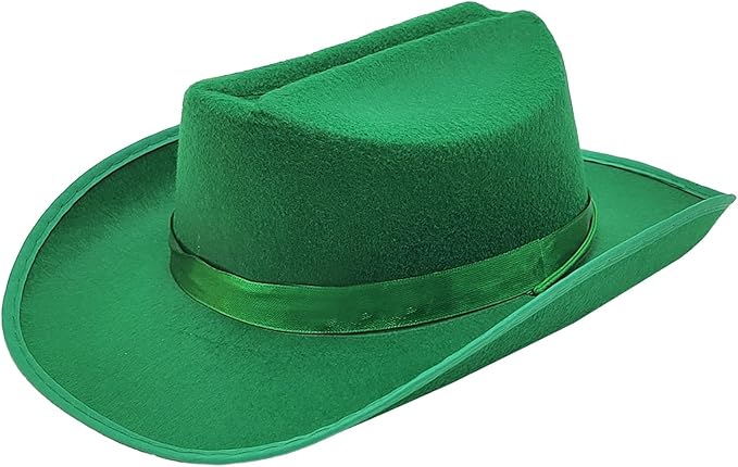 The Dreidel Company Cowboy Felt Western Hat, 22" Circumference Dress Up Costume Clothes for Kids, Pretend Play, Party Favors