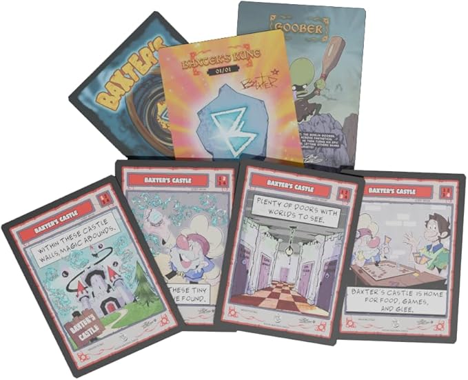 Baxter's Castle Comic Cards, Booster Box Includes 12 Packs Kids Trading Cards | Serialized Hits, Signatures and Alternate Art Inserts | Perfect for TCG Enthusiast and Collectors