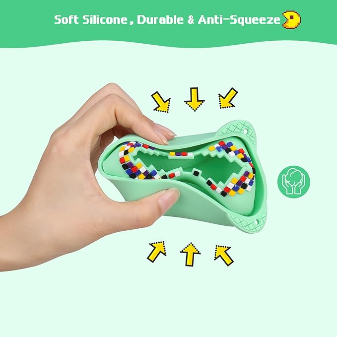 BOVKE Silicone Cover Case for Bitzee Interactive Toy Digital Pet with 15 Animals Inside, Bitzee Orginal Digital Pet Protective Skin Sleeve for Bitzee Virtual Electronic Pets Kids Toys, Green