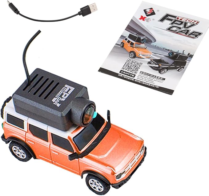 WL 1/64 FPV RC Car, Full Proportional Mini Remote Control Offroad Car with APP Auto-Pairing, WiFi Module Control, Camera - RC Gift for Vehicles Fan (RTR Version)