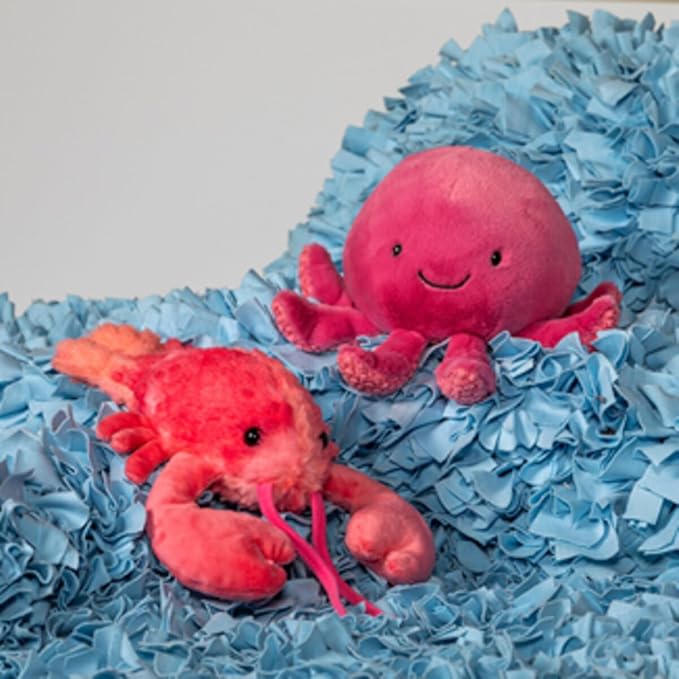 Mary Meyer Stuffed Animal Plush Soft Toy, 7-Inches, Pinky Puff Octopus