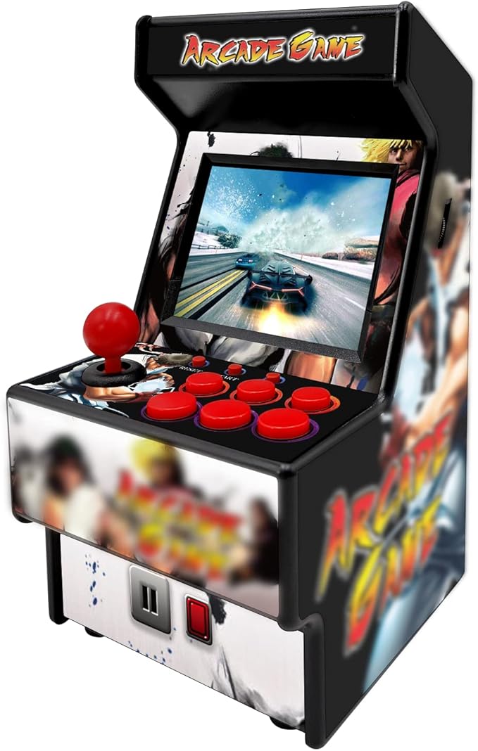Mini Video Games Machine - 156 Retro Games Console Playable - 2.8 Inch Screen Handheld Gaming Device Support AV Output - Electronic Birthday Xmas Gift for Kids Adults
