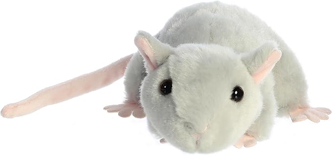 Aurora® Adorable Mini Flopsie™ Mouse Stuffed Animal - Mini Companions Ready for Playful Adventures - for Kids All Ages, Toddlers, Adults, and Families - Gray 7 Inches
