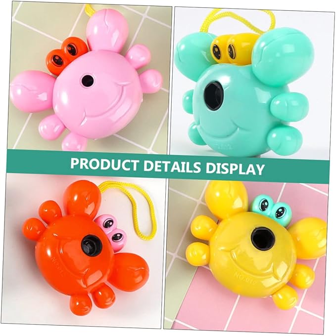 BESTonZON 6pcs Crab Shaped Projection Camera Toy for Boys and Girls Fun Interactive Camera Plaything for Boys and Girls Encourages Imaginative Play and Parent-boy Girl Bonding