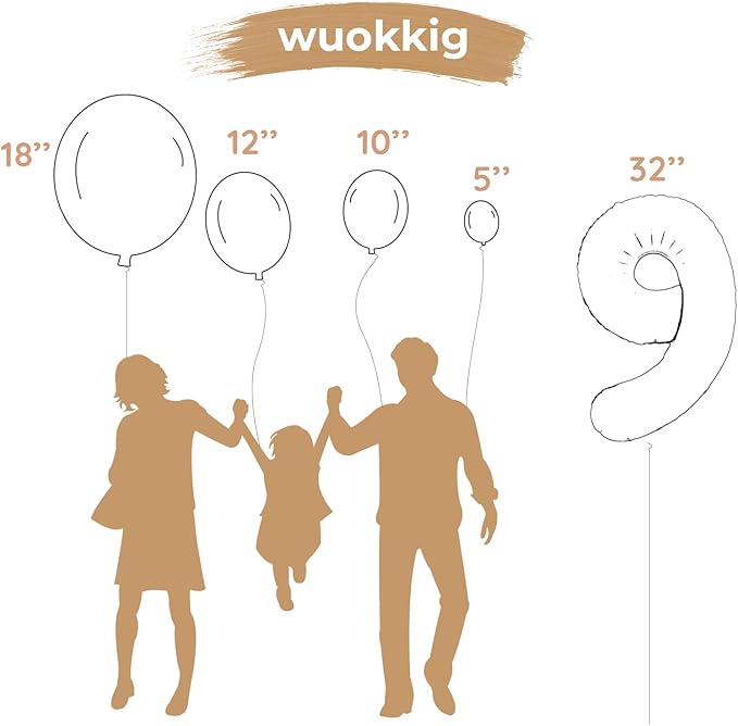 Jungle Safari Birthday balloons, Animal Balloons Décor Happy Birthday Party Decoration for Wedding Birthday Party (Number 9)