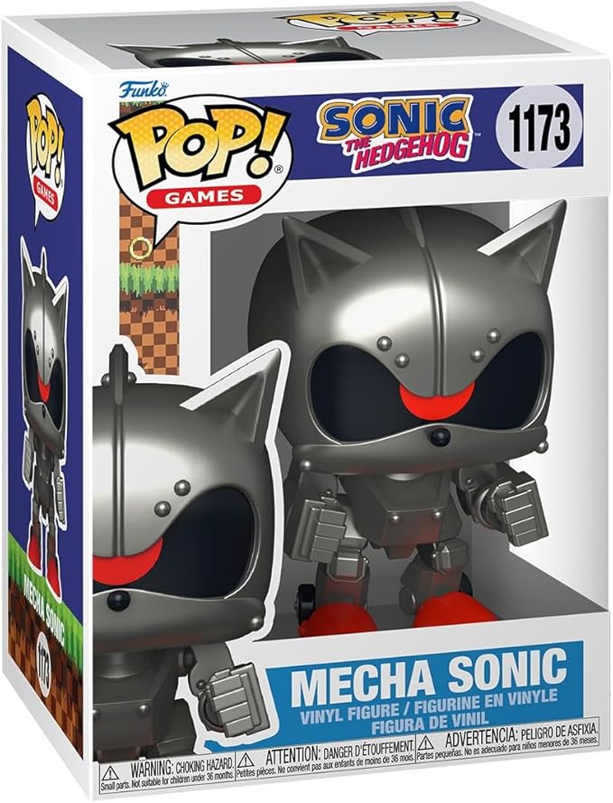 Funko Pop! Games: Sonic The Hedgehog - Mecha Sonic - Collectable Vinyl Figure - Gift Idea - Official Merchandise - Toys for Kids & Adults - Video Games Fans - Model Figure for Collectors