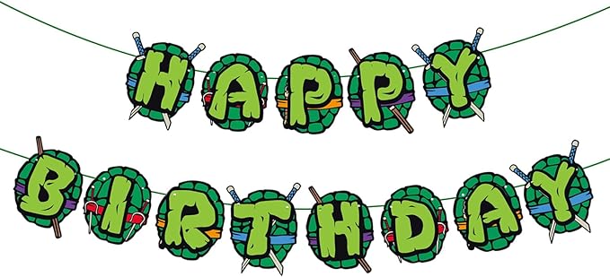 Superhero Happy Birthday Decorations Green American Comics Birthday Party Banner 1st Birthday Party Supplies Favors
