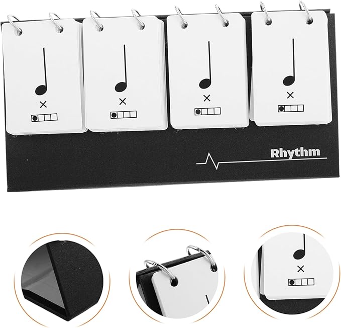 Music Education Tool Rhythm Learning Cards Versatile Music Practice Flashcards Set