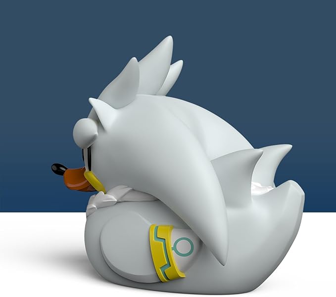 TUBBZ First Edition Silver The Hedgehog Collectible Vinyl Rubber Duck Figure - Official Sonic The Hedgehog Merchandise - SEGA Movies TV & Video Games