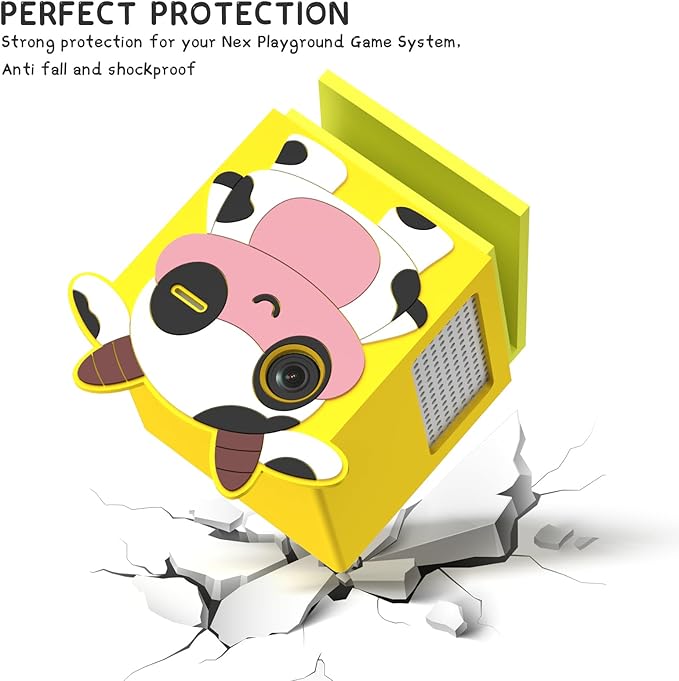 Cute Cartoon Kawaii Silicone Case Cover for Nex Playground Game System,Anti Slip Shockproof Protective Case Compatible with Nex Playground Game System