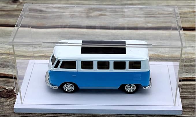 Openable Clear Acrylic Display Case-Assemble Countertop Box with White Base,Dustproof Protection Showcase for Action Figures Toys Collectibles (30x15x20cm/12x6x8inch)