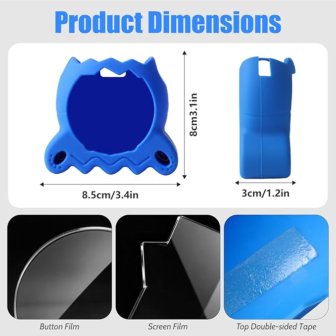 Silicone Case for Tamagotchi Paradise Electronic Pet(Blue)