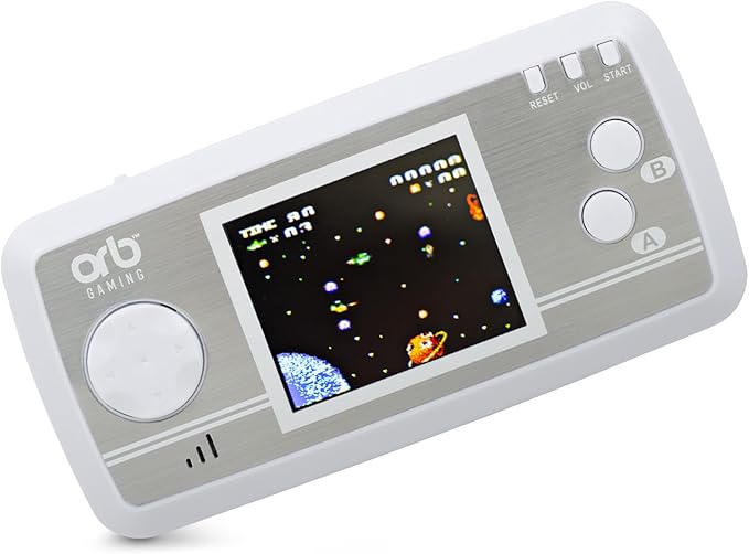 Mini Retro Games Console, 240 in-Built Games, 8-Bit Retro Gaming Handheld Console, 2.5” Full Colour LCD Screen Pocket Console, Immersive Sound Games Console - ThumbsUp!