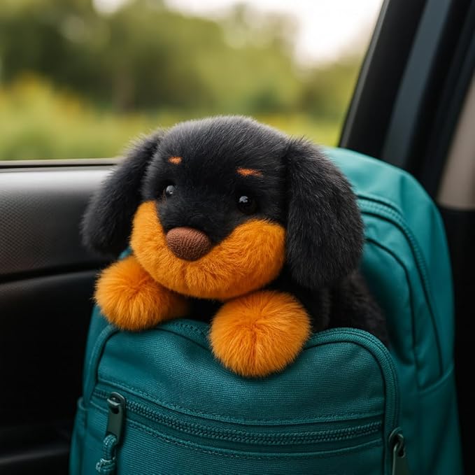 Adorable Plush Dachshund Dog Stuffed Animal Soft Plush Toy Cute Birthday Gifts for Boys Girls Kids Toddlers