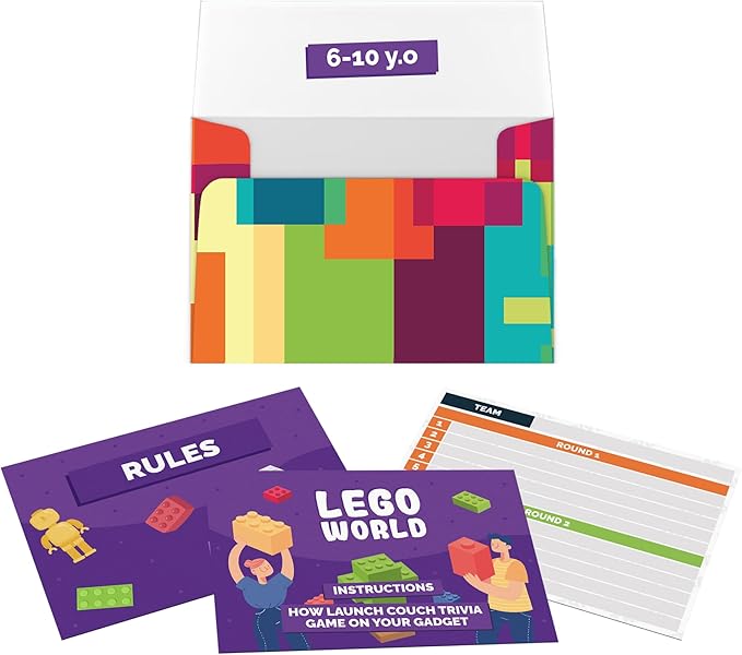 Couch Trivia Digital Game A Fun and Educational Game with Virtual Host for Children (Lego World)