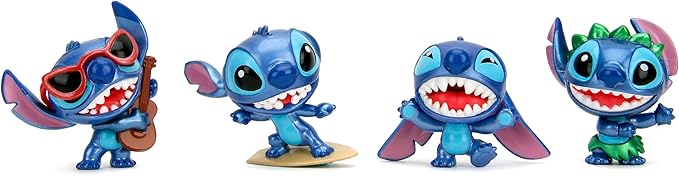 Jada Disney Stitch Metalfigs 4-Pack - Die-Cast Figures, 2.5" Scale