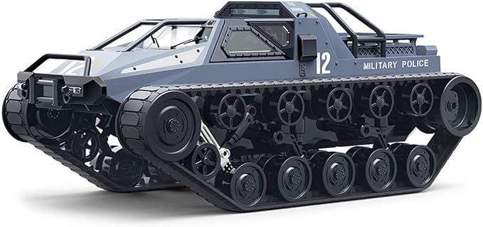 C8812 MAX 1/12 2.4GHz Remote Control Drifting Car 360° Rotation Tracked Off Road Vehicle LED Lights Charging Protection Hobby Grade Model for Adult(Gray)