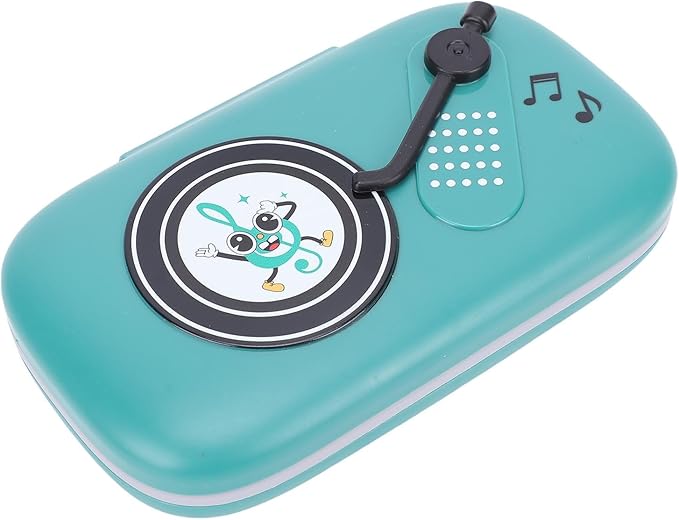 Focket Music Rhythm Game Machine, 6 Levels Electronic Reaction Button Game Machine with Music and Light for Kids 3 to 16 Years (Green)