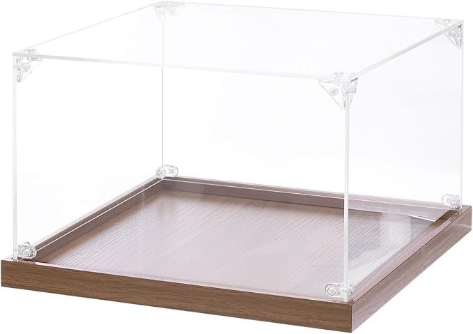 MECCANIXITY Acrylic Display Case, 10"x10"x6" Clear Display Box Assemble Dustproof Storage Organizer Showcase for Collectibles Action Figures