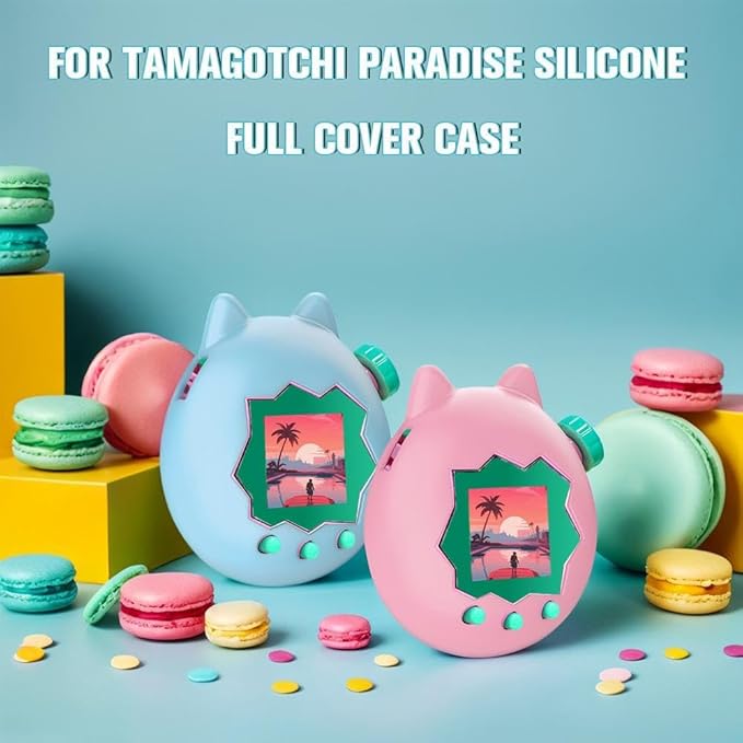 Protective Case for Tamagotchi Paradise, Cute Silicone Cover for Kids, Evolved Electronic Pet Toy Skin Shell Case, Soft Film Anti-Scratch, Ultra-Thin Full Protective Case Cover