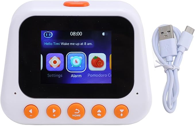AI Intelligent Learning Robot, Voice Assistant Time Manager with Multifunctional Translation and Reminder, for Kids Early Education and Knowledge Exploration