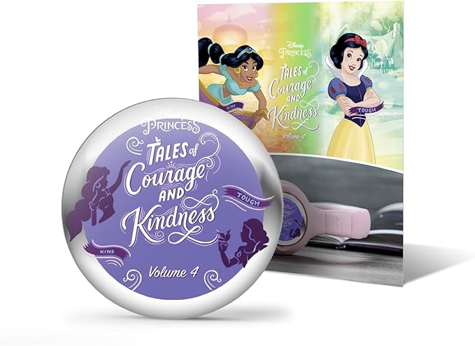 StoryShield, Disney Tales of Courage and Kindness Vol. 4, Screen-Free Audio Storytelling Disk Featuring Snow White and Jasmine