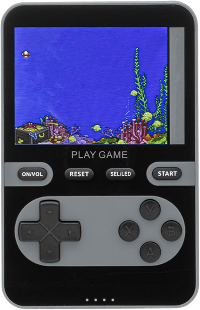 Kastar Handheld Retro Video Game Console with 500 Classic Mini Games, 3.5" IPS Display, Built-in Rechargeable Battery, Portable Gaming Device [Color: Gray]