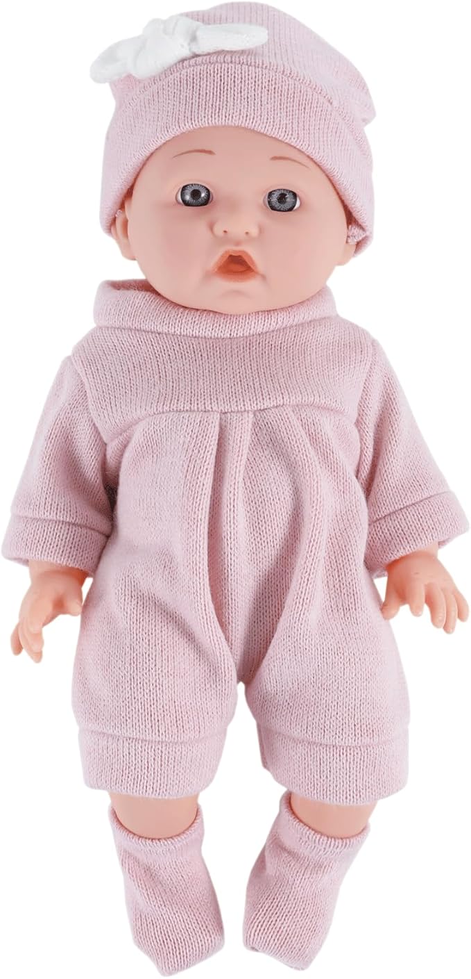 12 inch Doll Clothes and Accessories for 10 11 12 inch Dolls, Include 4-Packs Baby Doll Clothes Hat Headband Socks (Not Include Doll)