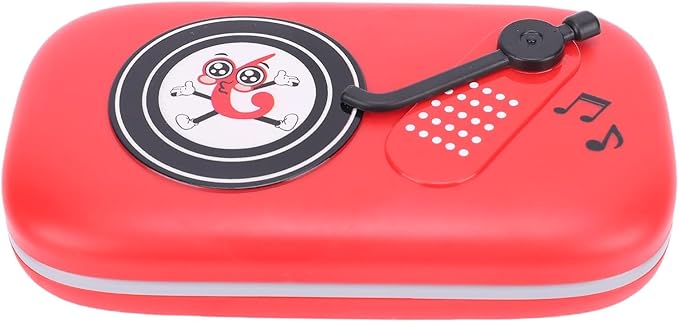 Focket Music Rhythm Game Machine, Battery Operated 6 Levels Music and Light, Electronic Organ Handheld Puzzle Game with Beat Pad for Kids 3 to 16 Years (Red)