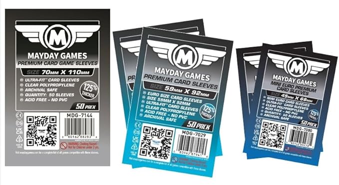 Mayday Games Trickerion: Legends of Illusion Game Accessory -Premium Compatible Card Sleeve Bundle