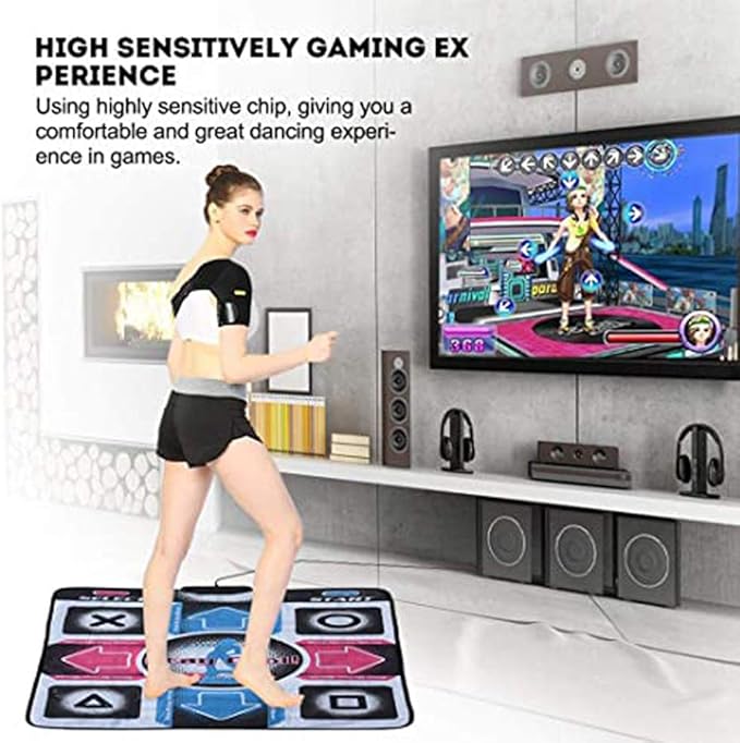 Dance Mat - Dance Mixer Rhythm Step Play Mat - Dance Game Toy Gifts for Kids Adults - Dance Pad (As Shown)
