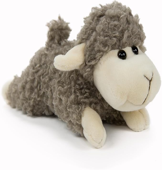 Sheep Lamb Plush, Soft Cute Grey Lamb stuftted Animal, Children's Sheep Plush, Gifts Children Prone Position 8.5inch…