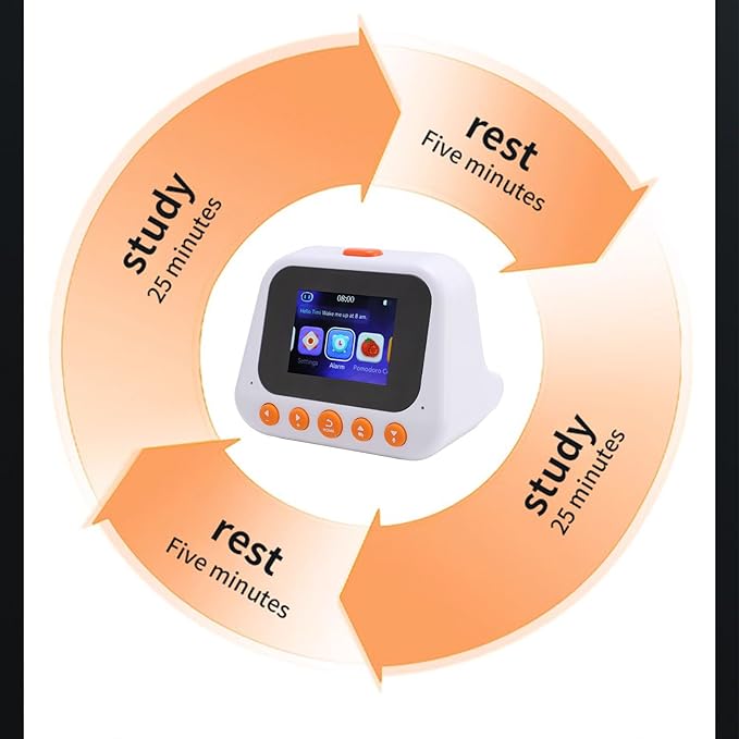 AI Intelligent Learning Robot, Type C Time Manager Reminder 2 in 1 with Voice Multifunctional Translation Early Education Machine, AI Desktop Robot with User Manual