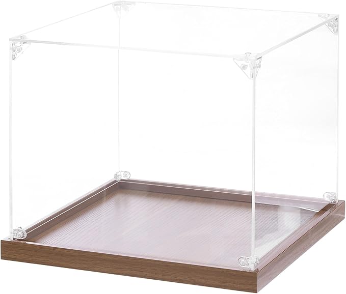 MECCANIXITY Acrylic Display Case, 10"x10"x8" Clear Display Box Assemble Dustproof Storage Organizer Showcase for Collectibles Action Figures