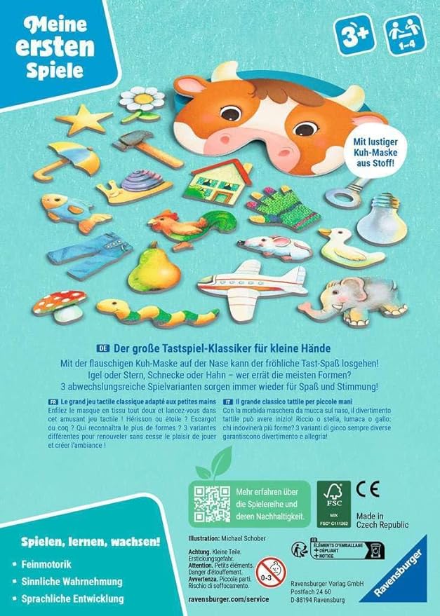 Ravensburger 12010005 Blind Cow My First Games: Children's Game, Games from 3 Years, for 1 to 4 Players, Gift for Girl or Boy
