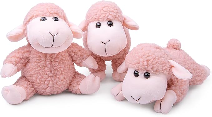 Sheep Lamb Plush, Soft Cute Pink Lamb Plush Toy, Children's Sheep Plush Toys, Gifts Children Standing 6.5inch…