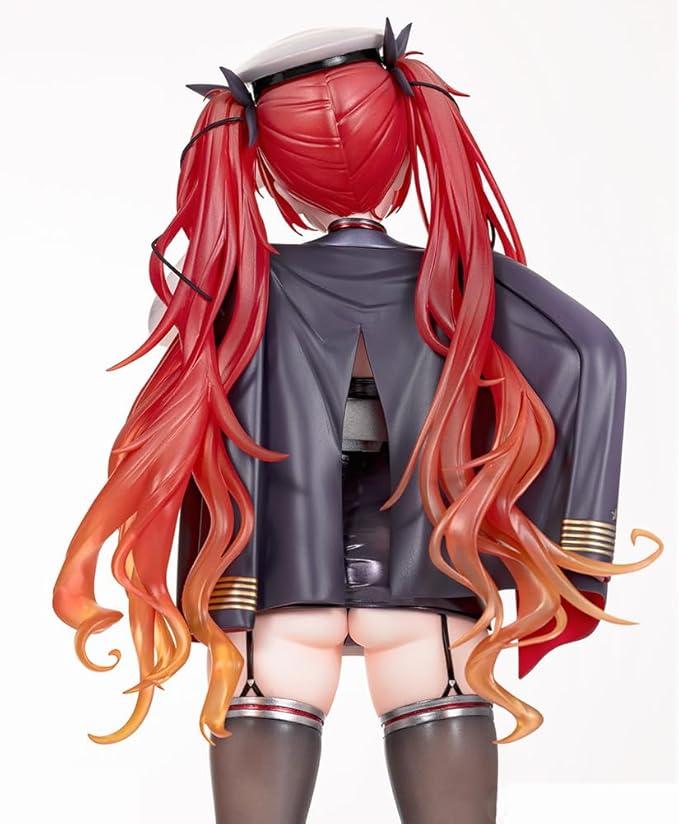 USS Honolulu Figure Uniform Girl Anime Figurine Model 26cm Standing Pose USS Honolulu Action Figure Collectible Statue Desktop Decoration