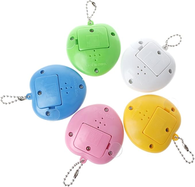 Retro Handheld Game Machine Electronic Nostalgic Virtual Digital Pet with Keychain Game Keyring for Kids