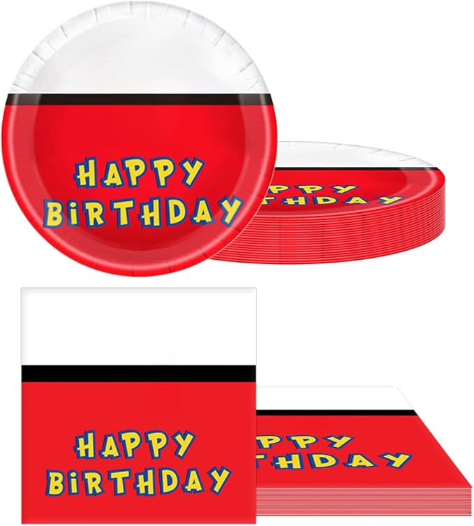 Cartoon Animation Birthday Party Tableware - Cartoon Animation 20Plater 20Napkin And Tablecloth,Cartoon Animation Birthday Party Supplies
