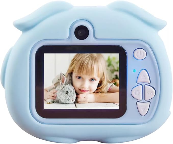 Children's HD Camera with 8MP Resolution and 1080P Video Recording, Durable Portable Design for Kids on The Move, Educational Camera for Fun and Learning (Blue)