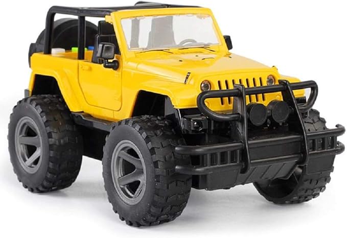 Car Toy 1:16 Off-Road Military Fighter Friction Powered Toy Vehicle with Fun Lights and Sounds