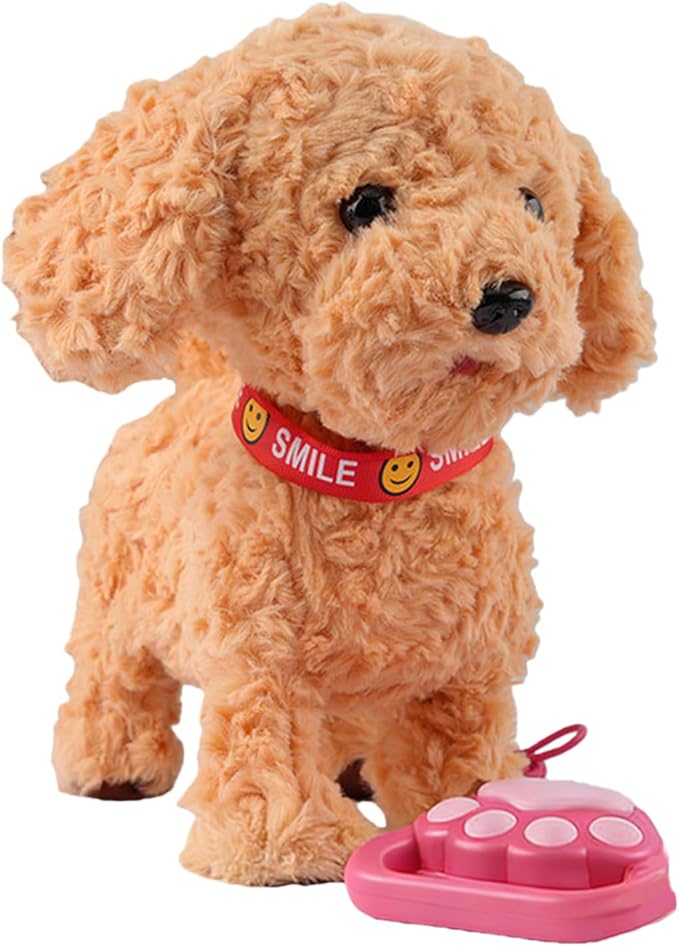 Robot Puppy That Acts Like a Real Puppy, Wuffy Robot Dog, Electronic Interactive Dog with Walking, Barking, Tail Wagging, Wuffy Robotic-Dog with Touch Sensing and Responsive to Touch
