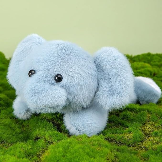 Elephant Stuffed Animal Cute Plush Doll Toy 7 inch for Girls Boys Christmas (pa Elephant)